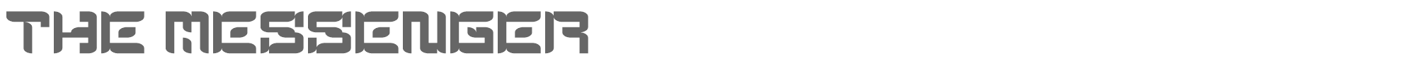Sample characters The Messenger Font